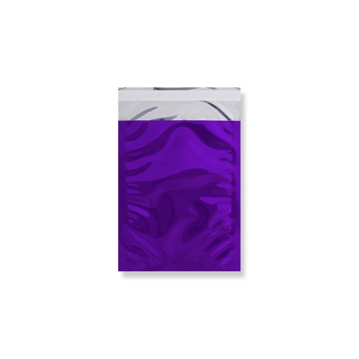 Purple Gloss Metallic Foil Bags Peel & Seal — Purple — 70gsm — 114 × 162 mm