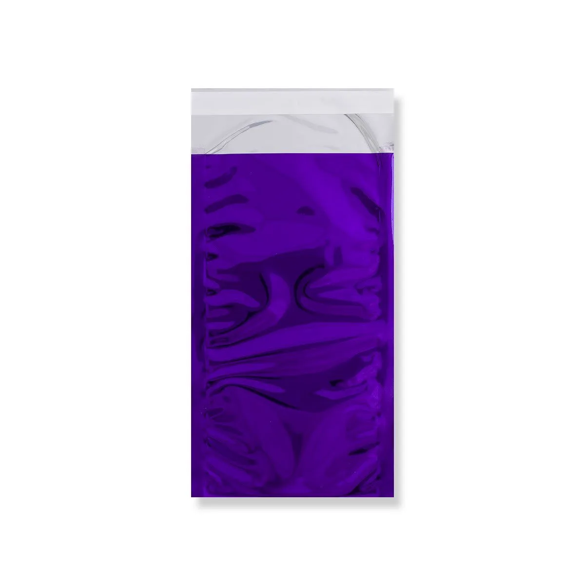 Purple Gloss Metallic Foil Bags Peel & Seal — Purple — 70gsm — 114 × 229 mm