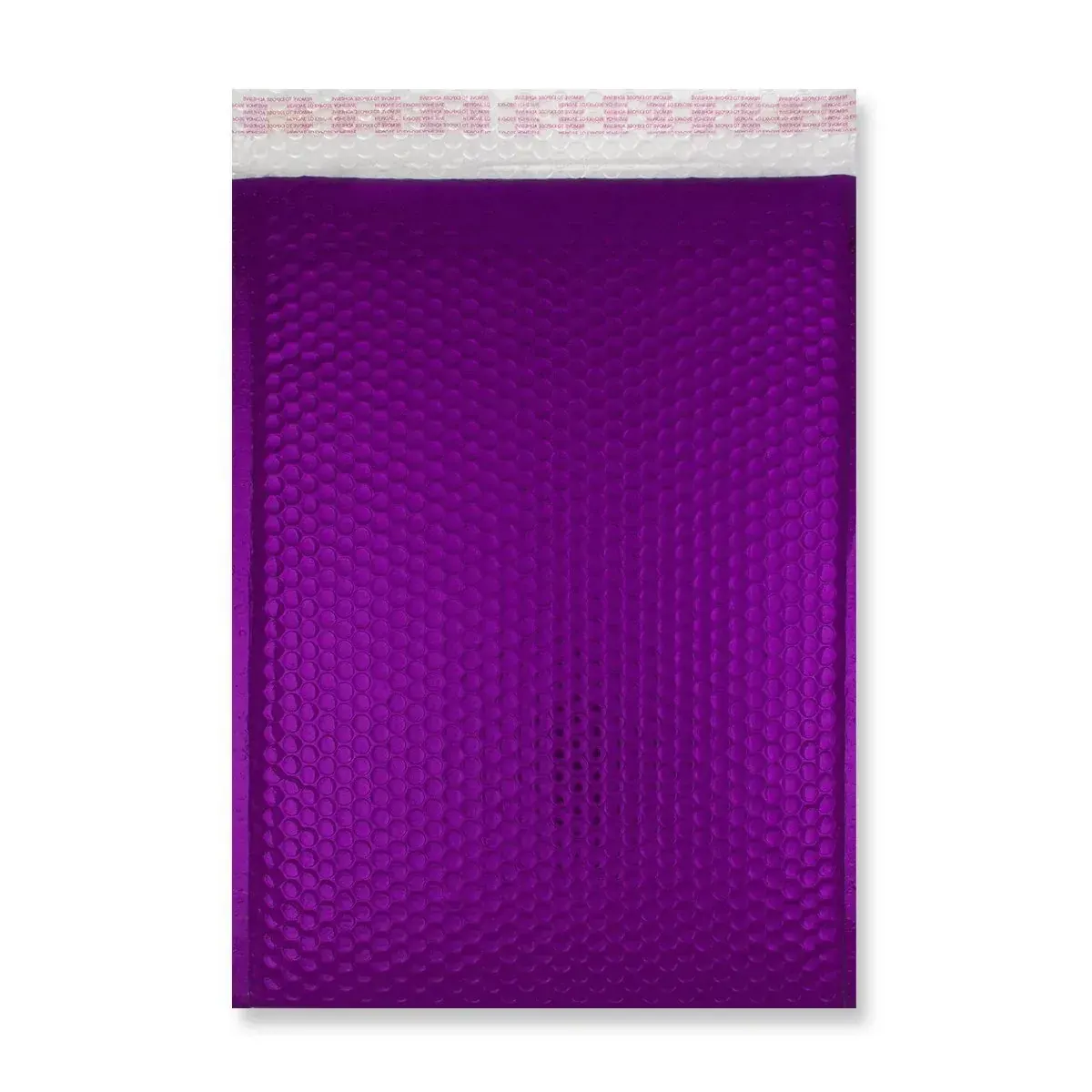 Purple Padded Bag — Purple Gloss Bubble Bag — 450 × 350 mm