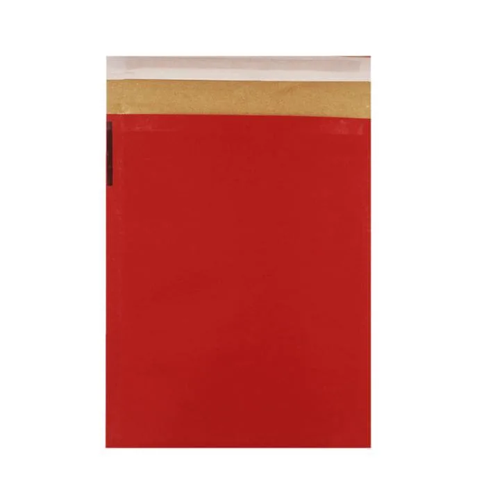 Red Eco-Friendly Paper Padded Bags — Red — 190gsm — 350 × 470 mm