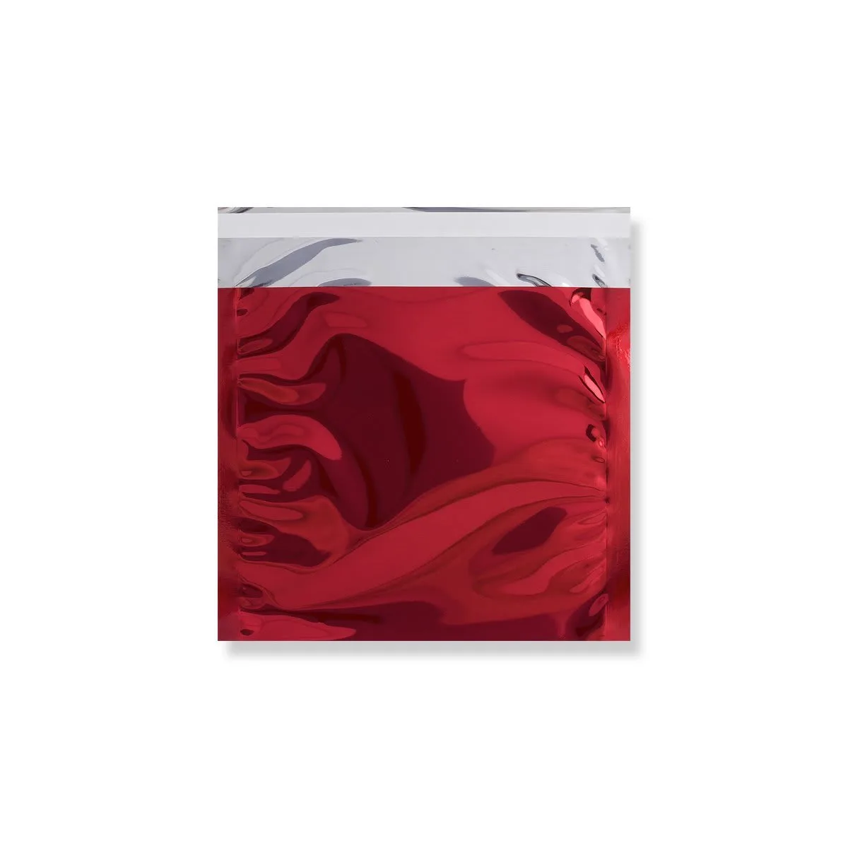 Red Gloss Metallic Foil Bags Peel & Seal — Red — 70gsm — 165 × 165 mm