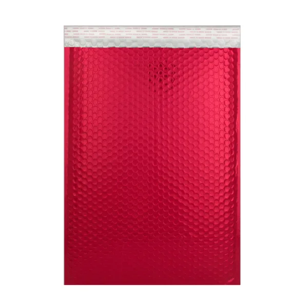 Red Gloss Metallic Bubble Bag — C3 Red Gloss Bubble Bag — 450 × 320 mm