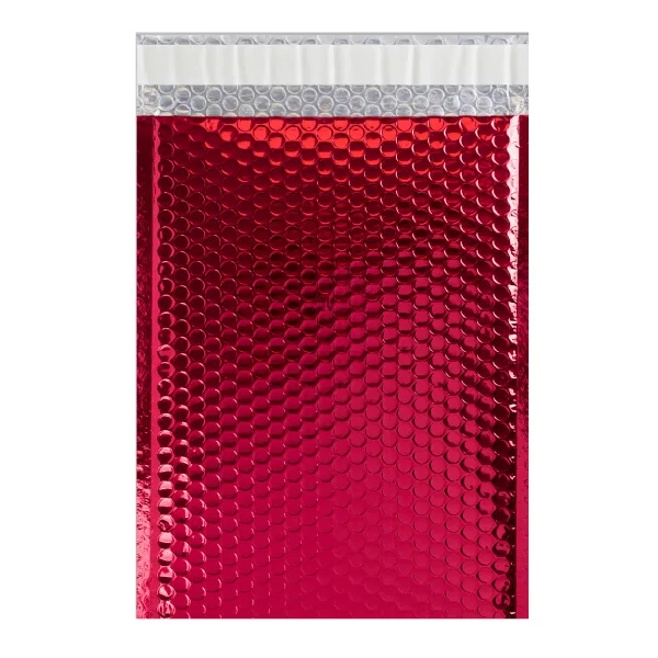 Red Gloss Metallic Bubble Bag — C4 Red Gloss Bubble Bag — 324 × 230 mm