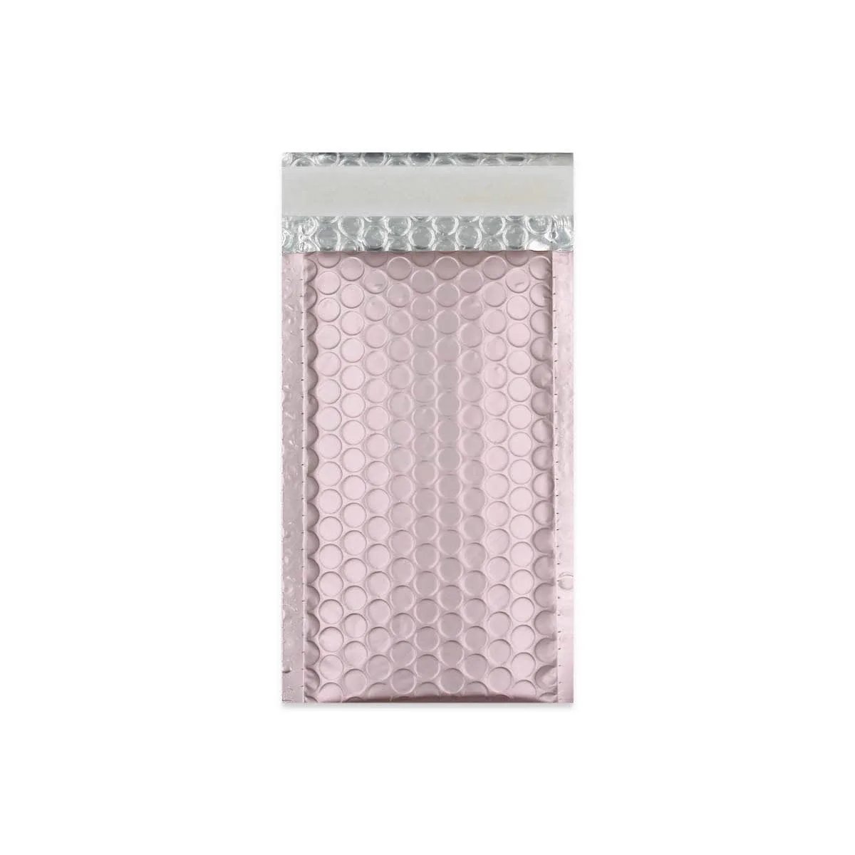 Rose Matt Metallic Padded Bubble Bags — Rose — 190gsm — 100 × 185 mm