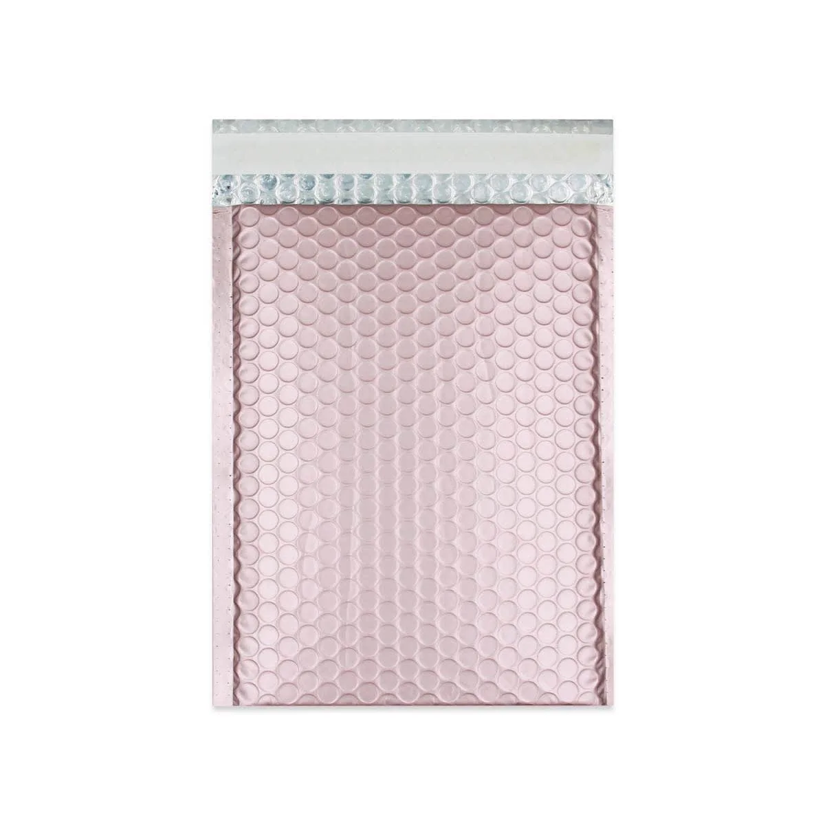 Rose Matt Metallic Padded Bubble Bags — Rose — 190gsm — 180 × 250 mm