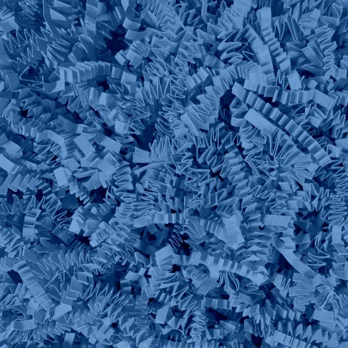 Shredded Paper — Bright Blue