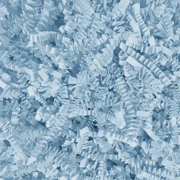 Shredded Paper — Pale Blue