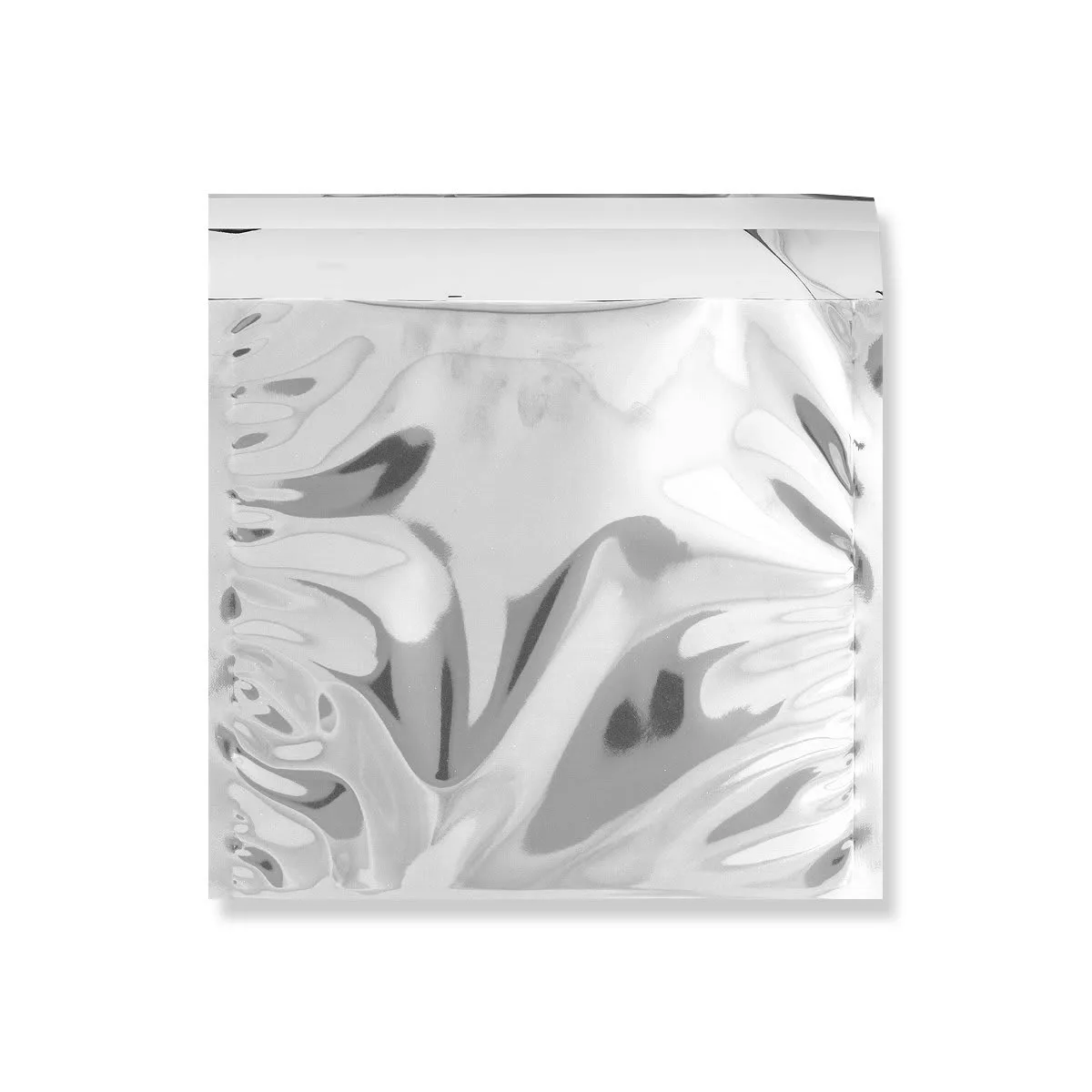 Silver Gloss Metallic Foil Bags Peel & Seal — Silver — 70gsm — 220 × 220 mm