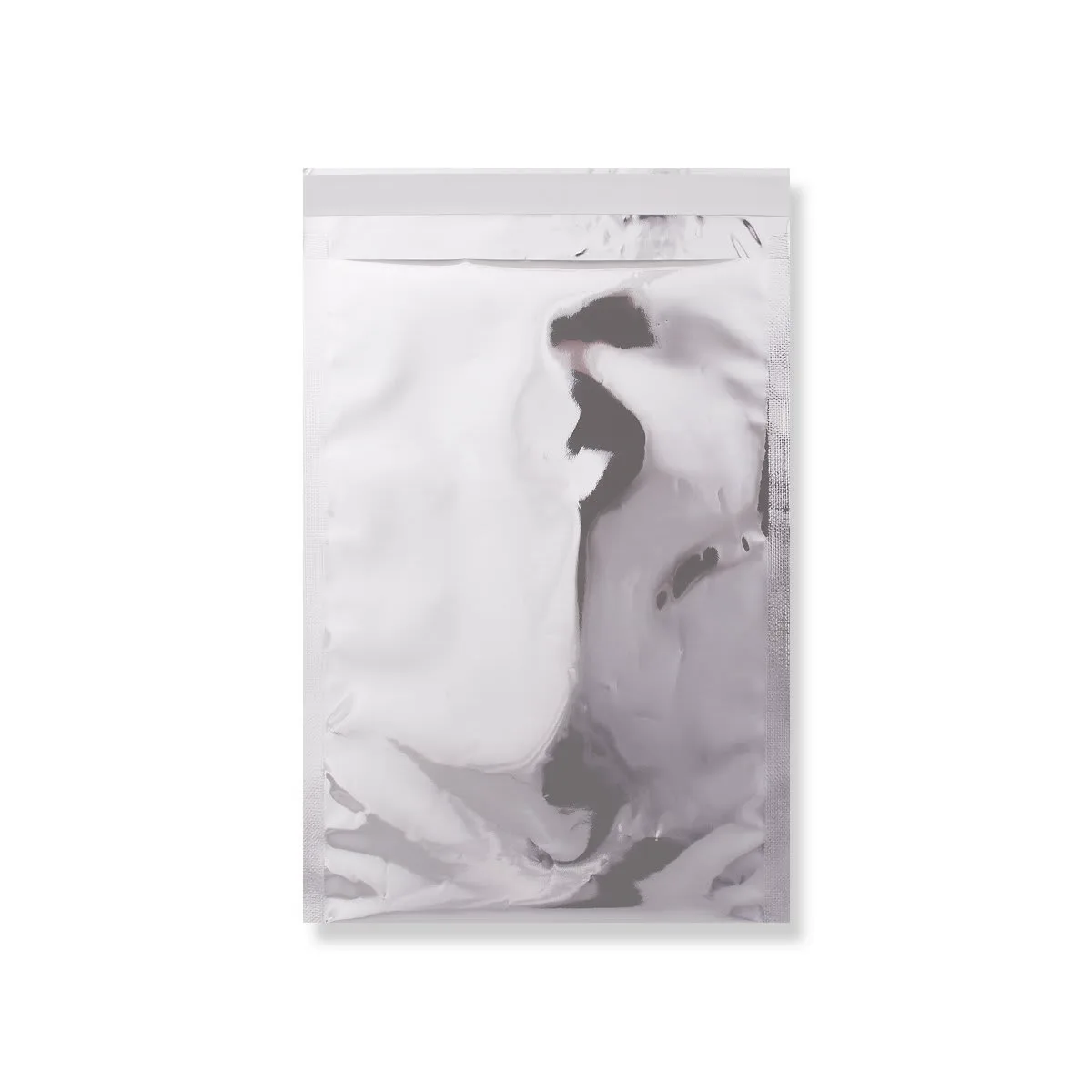 Silver Gloss Metallic Foil Bags Peel & Seal — Silver — 70gsm — 162 × 229 mm