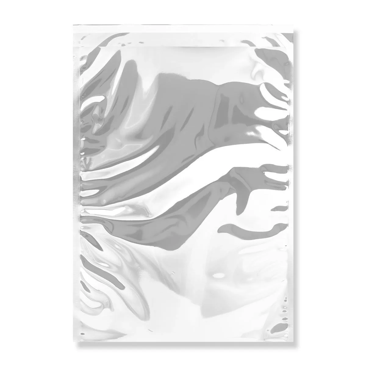 Silver Gloss Metallic Foil Bags Peel & Seal — Silver — 70gsm — 320 × 450 mm