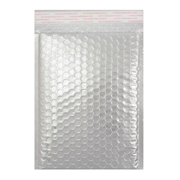 Silver Gloss Metallic Bubble Bag — Silver Gloss Bubble Bag — 250 × 180 mm