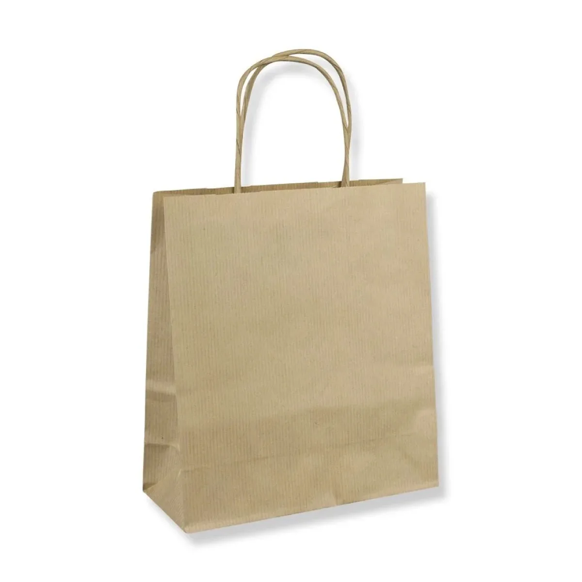String Handle Carrier Bags — Brown — 120gsm — 240 × 310 mm