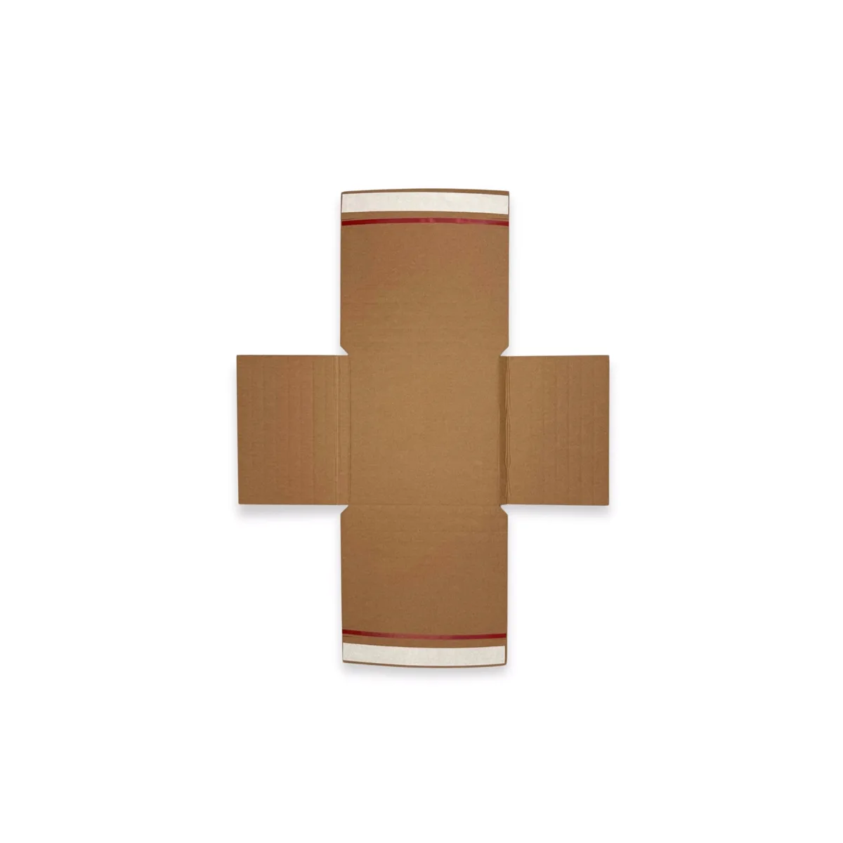 White Cross Mailer Packing Boxes — White — 500gsm — 155 × 155 mm