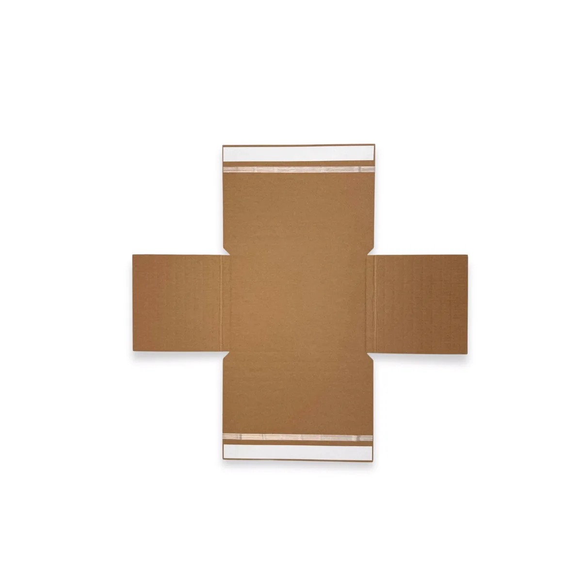 White Cross Mailer Packing Boxes — White — 500gsm — 139 × 195 mm