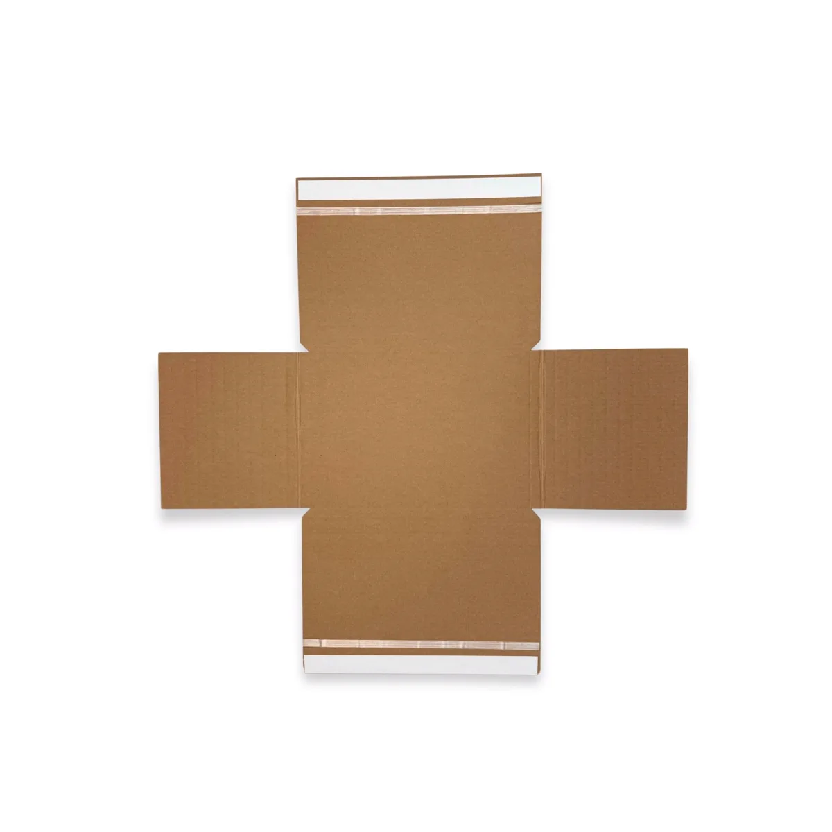 White Cross Mailer Packing Boxes — White — 5gsm — 162 × 229 mm