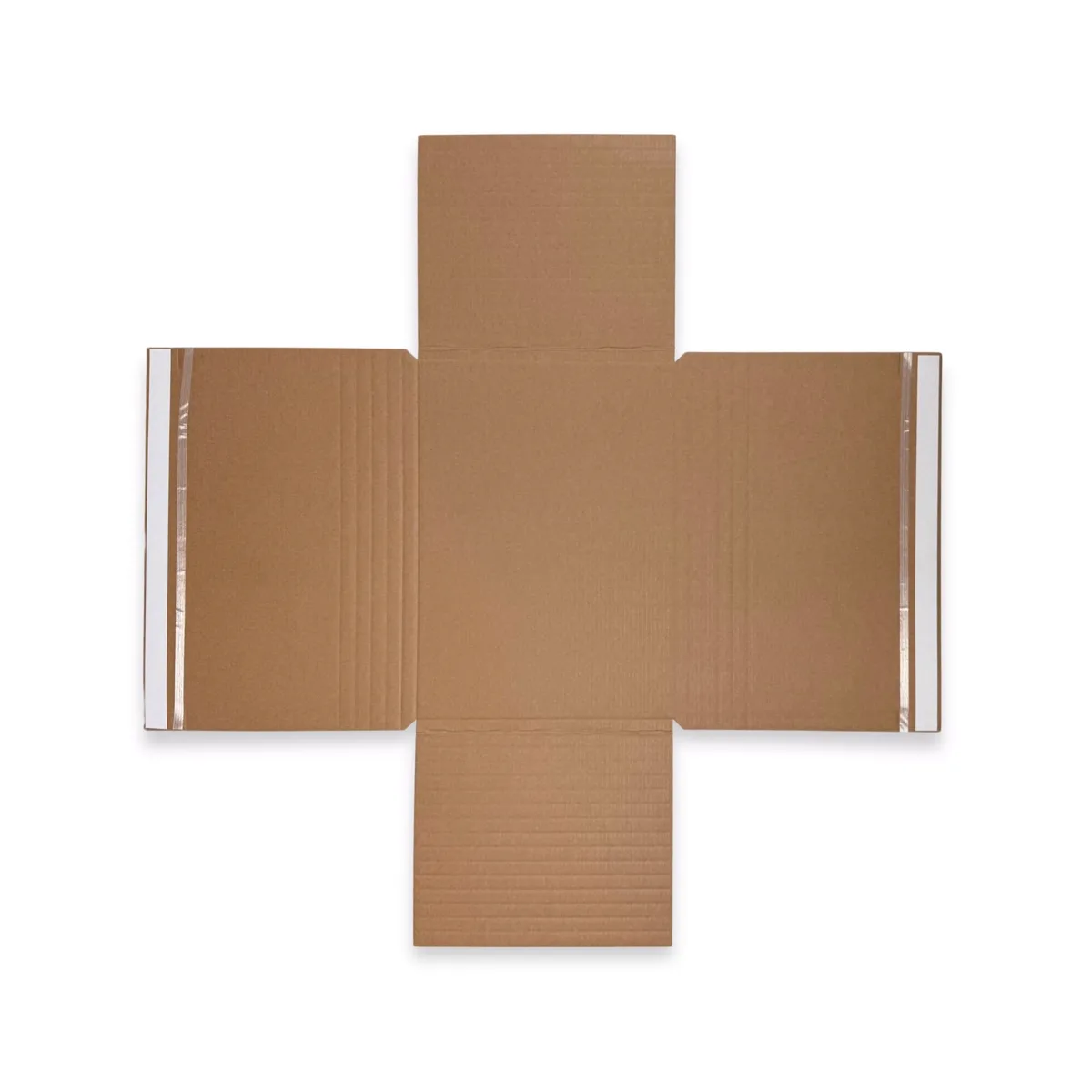 White Cross Mailer Packing Boxes — White — 500gsm — 235 × 330 mm