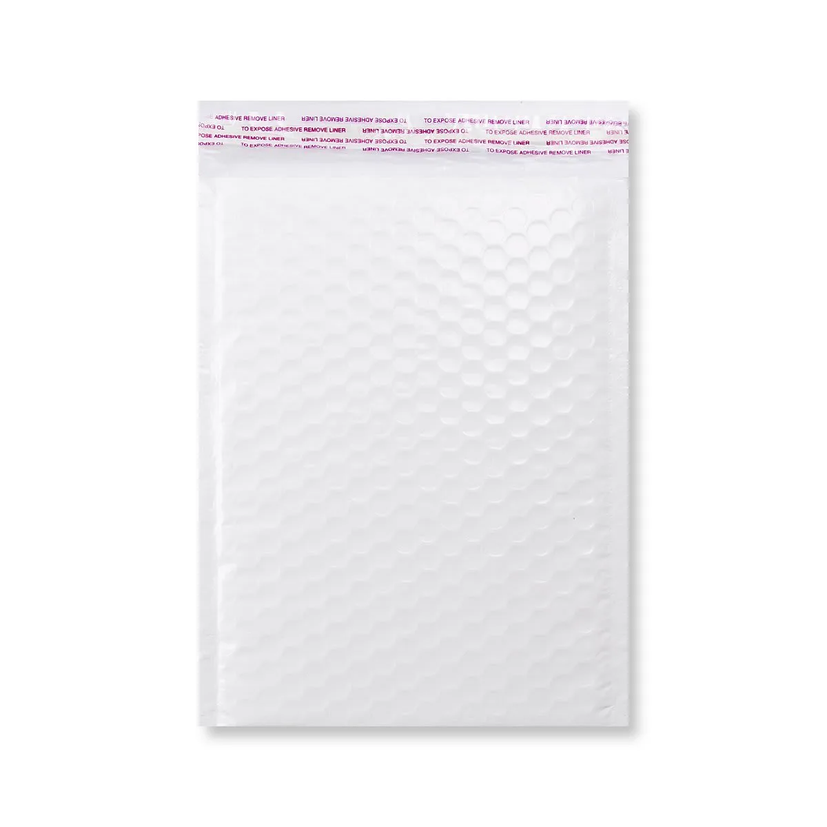 White Poly Gloss Bubble Bags — White — 190gsm — 180 × 250 mm
