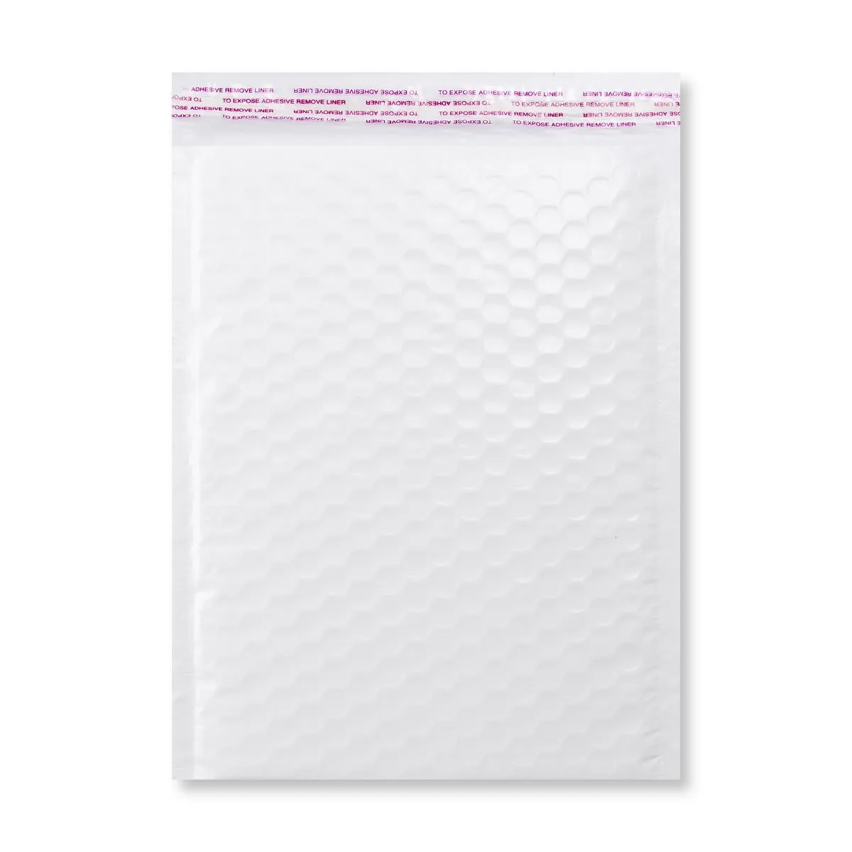 White Poly Gloss Bubble Bags — White — 190gsm — 240 × 340 mm